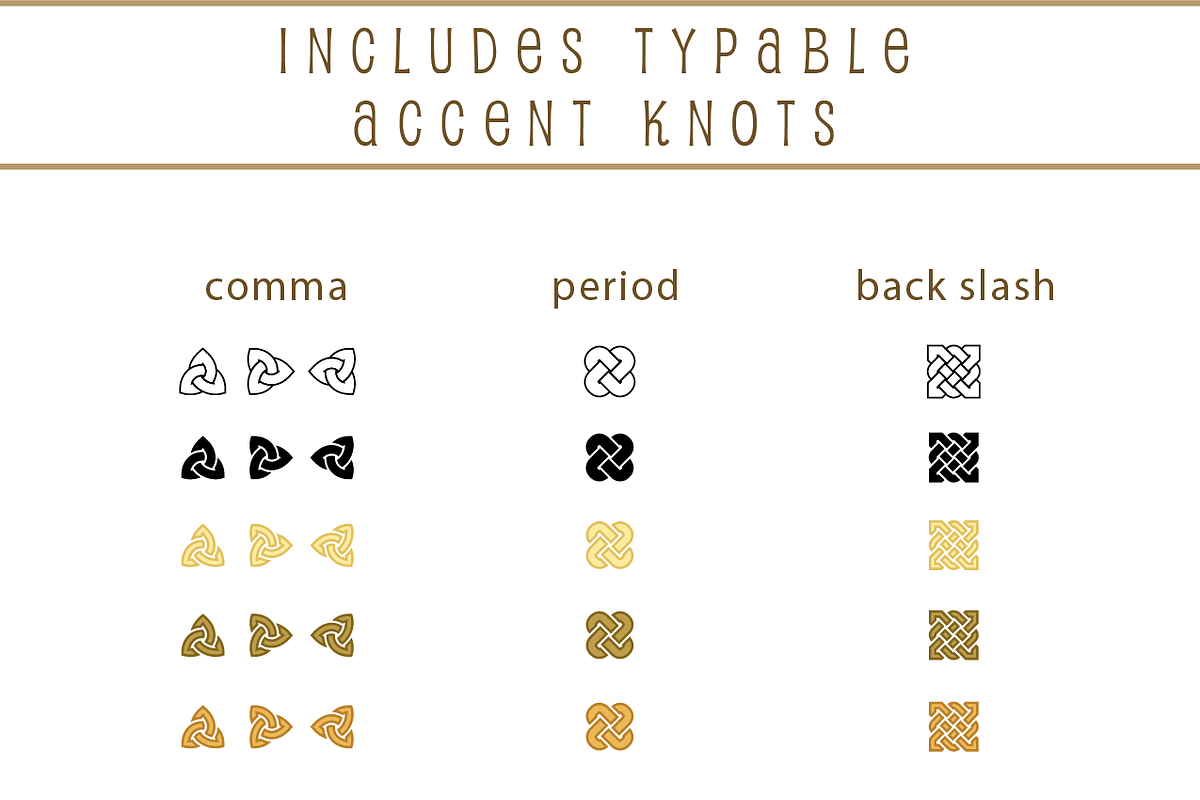 CELTIC Color FONT- AonManuscriptAntq, a Script Font by AonCelticArt (Photo 4 of 4)