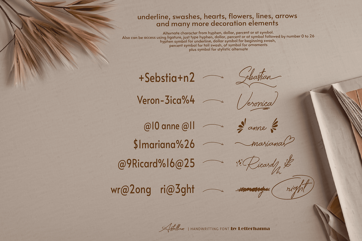 Astellan Font, a Handwritten Font by Letterhanna Studio (Photo 7 of 25)