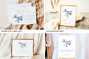 Vintage Airplane Baby Shower Bundle, an Invitation Template by Digital_Mind (Thumbnail 3 of 10)