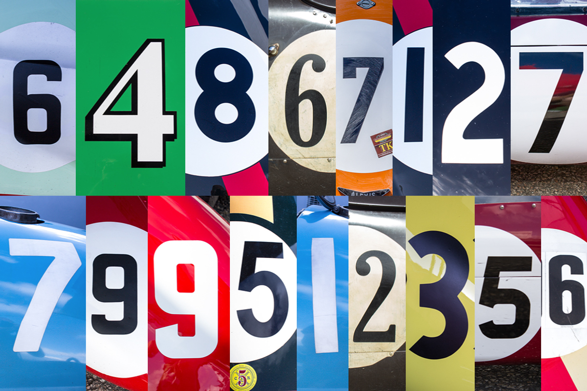 50 HR Classic Race Car Numbers preview 2