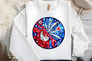 Round  Stained Glass 4th of July Nat, an Illustration by DreamCafeArt (Thumbnail 5 of 9)