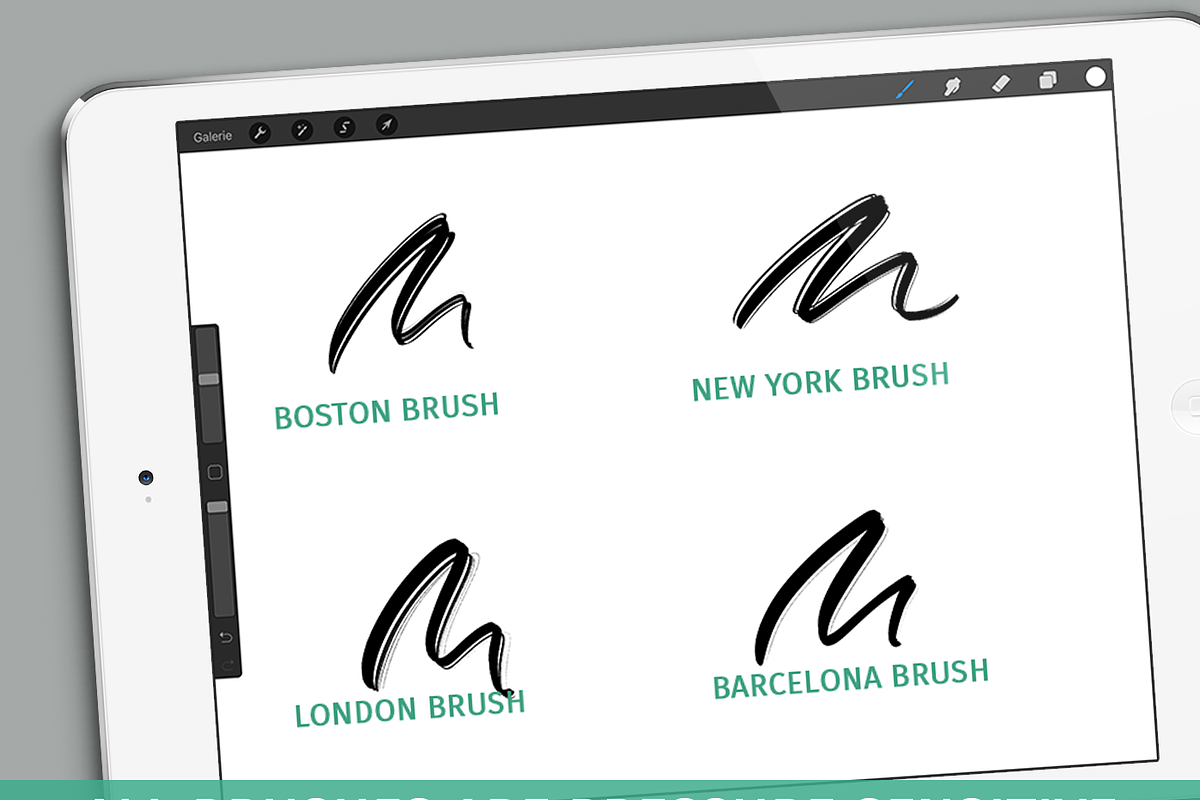 The huge Procreate cities brushpack preview 3