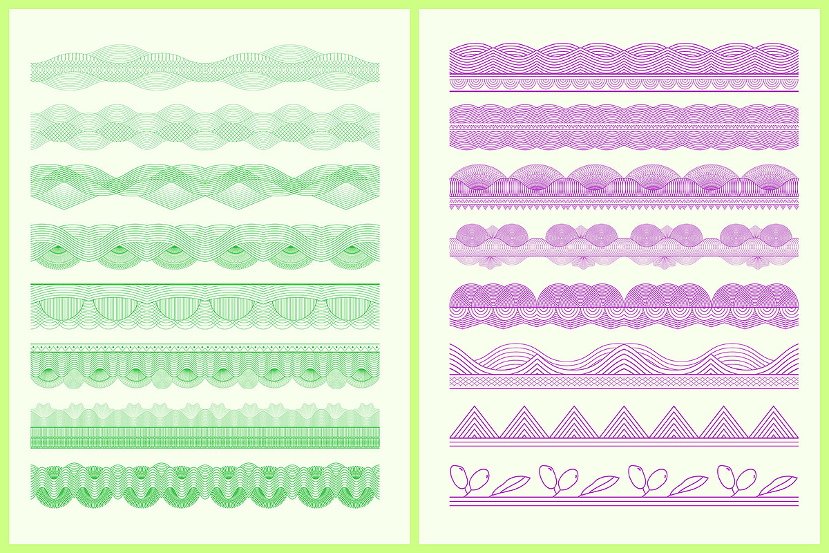 Illustrator Security Border Brush, a Brush Add-On by MRI STUDIO (Photo 9 of 26)