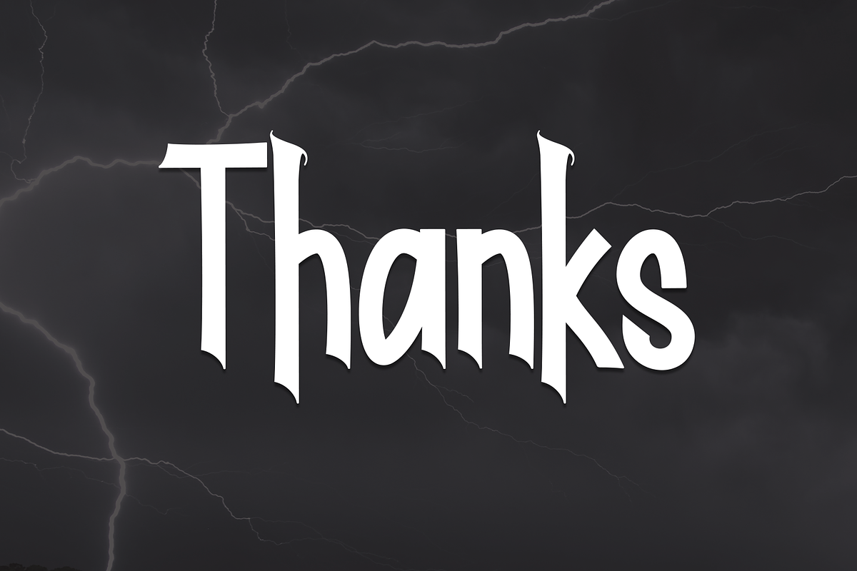 Thunderbolt | Script Font, a Script Font by Scratchones (Photo 9 of 9)