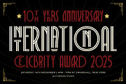 Decola Art Deco Typeface, a Serif Font by alit design (Thumbnail 3 of 15)