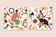 People with abstract shapes cards, a Person Illustration by Good Studio (Thumbnail 2 of 4)