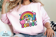 First Day Of School Png, a Seasonal Illustration by Daily.Designs (Thumbnail 3 of 5)