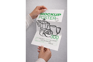Folded Poster Mockup