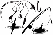 Fishing sports, an Object Illustration by LineworkStock (Thumbnail 3 of 3)