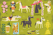 The Horsey Set, an Animal Illustration by Stephanie K. Birdsong (Thumbnail 2 of 2)