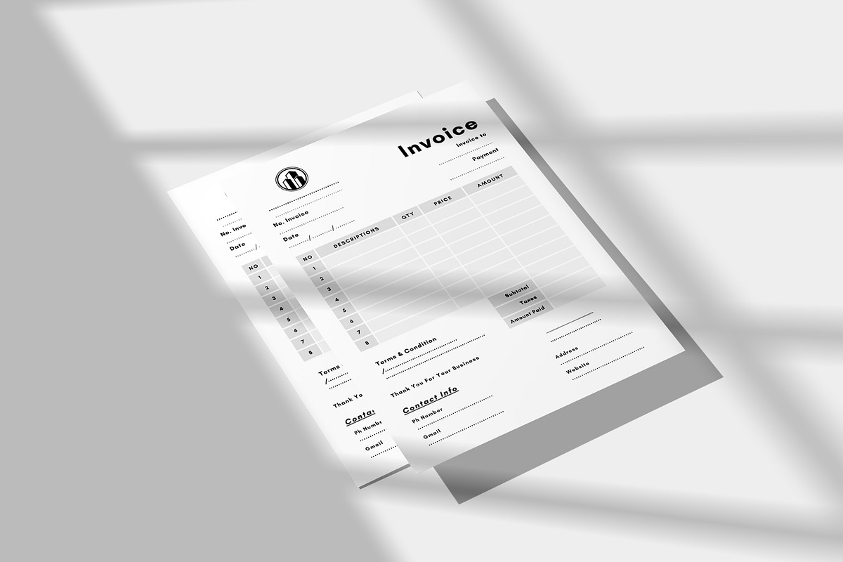 Invoice Design, a Flyer Template by MNT-Creator (Photo 2 of 3)