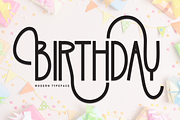 Birthday | Script Font, a Script Font by Scratchones (Thumbnail 1 of 9)
