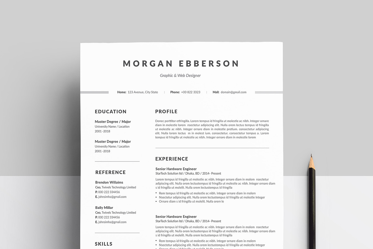 Resume, a Resume Template by paulresume (Photo 1 of 4)