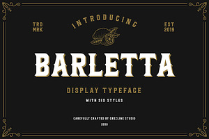 Barletta - Vintage Serif Font, a Serif Font by Grezline Studio