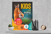 Kids Soccer Academy Flyer Template, a Flyer Template by Boostock (Thumbnail 4 of 6)