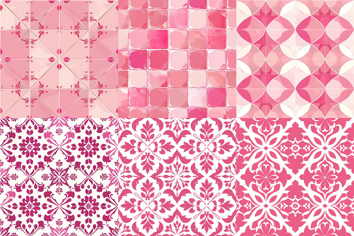 Tile Pattern Set, a Texture Illustration by DreamPrint404 (Photo 3 of 7)