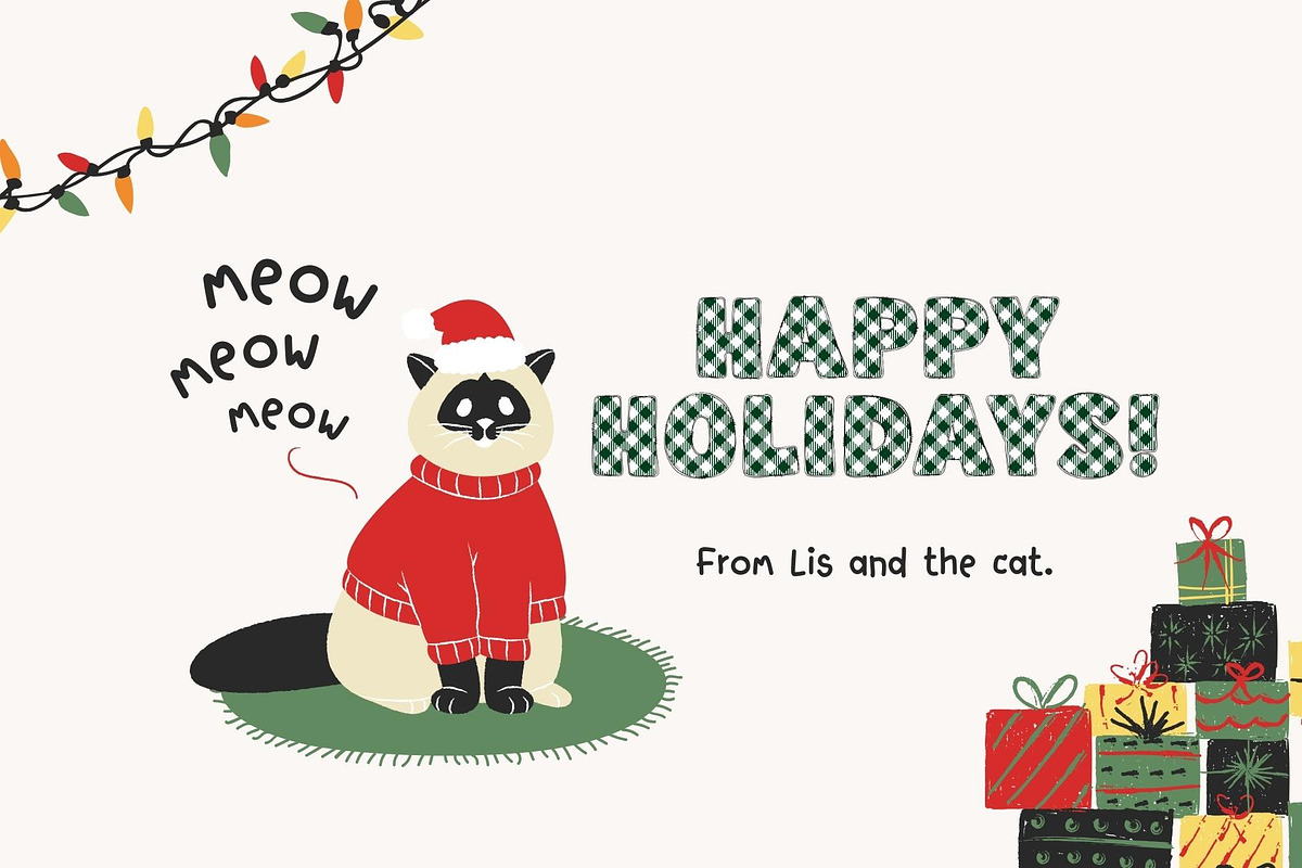 Fox Xmas-V2 Color Font, a Symbol Font by Fox7 By Rattana (Photo 2 of 8)