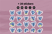 Monsters Cute Clipart Set, an Animal Illustration by Palau (Thumbnail 10 of 10)
