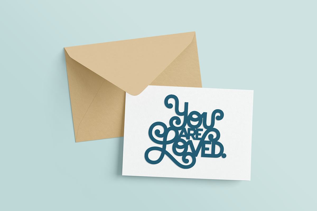 You Are Loved SVG EPS AI PDF, a Decorative Illustration by Abby Van Haren (Photo 2 of 4)