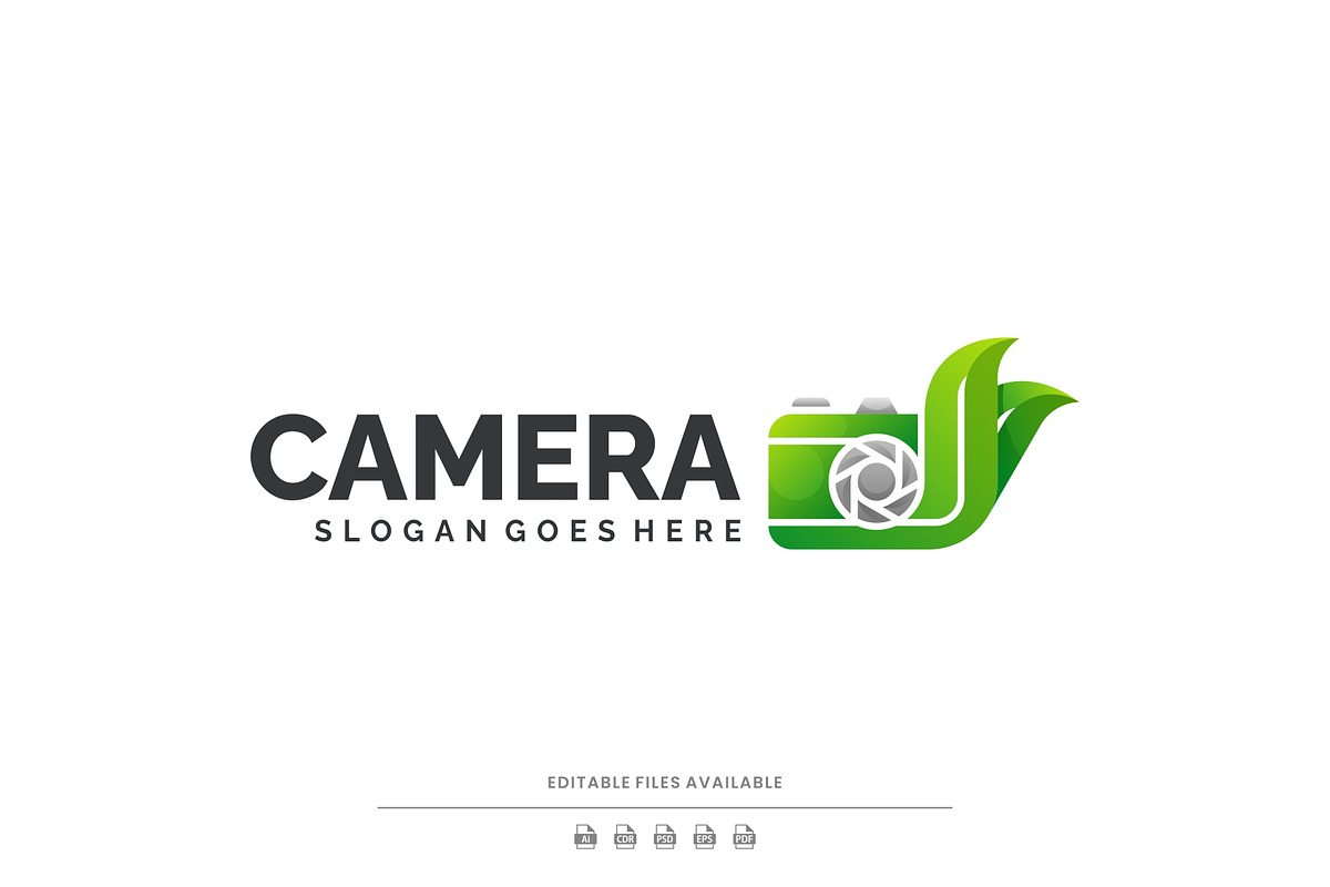 Gradient Modern Nature Leaf Camera, a Branding & Logo Template by Artnivora.Std (Photo 1 of 3)