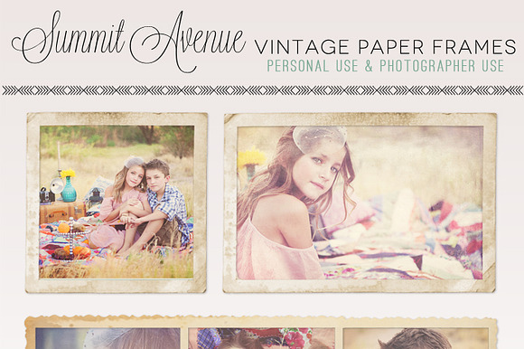 Divine Vintage Paper Frames preview 4