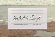 Befallite - Handwritten Script, a Script Font by Bale Type (Thumbnail 1 of 10)