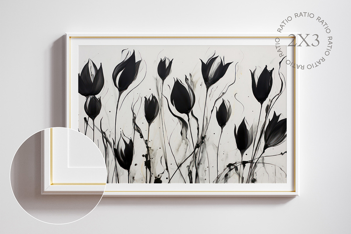 White frame mockup close up, an Advertising Mockup by Artjafara (Photo 4 of 5)