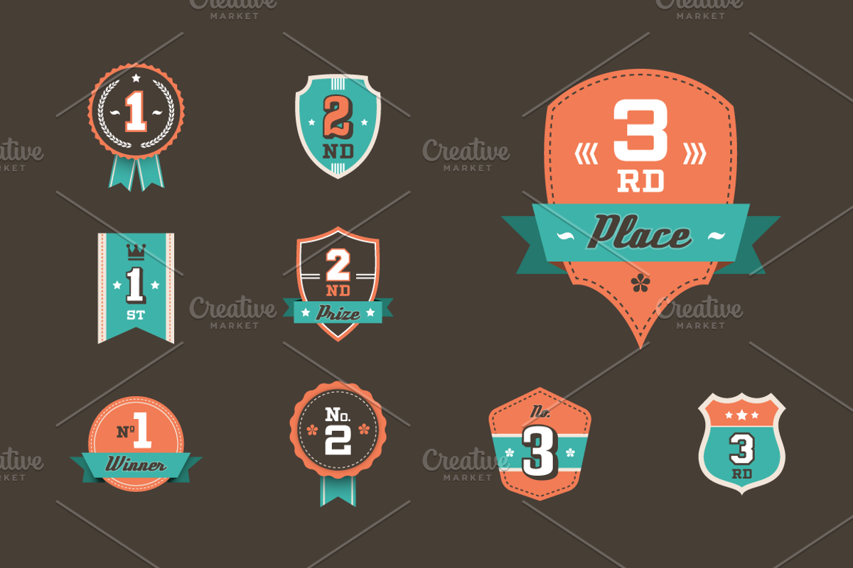 Winner award labels, an Object Illustration by vekstok (Photo 1 of 3)