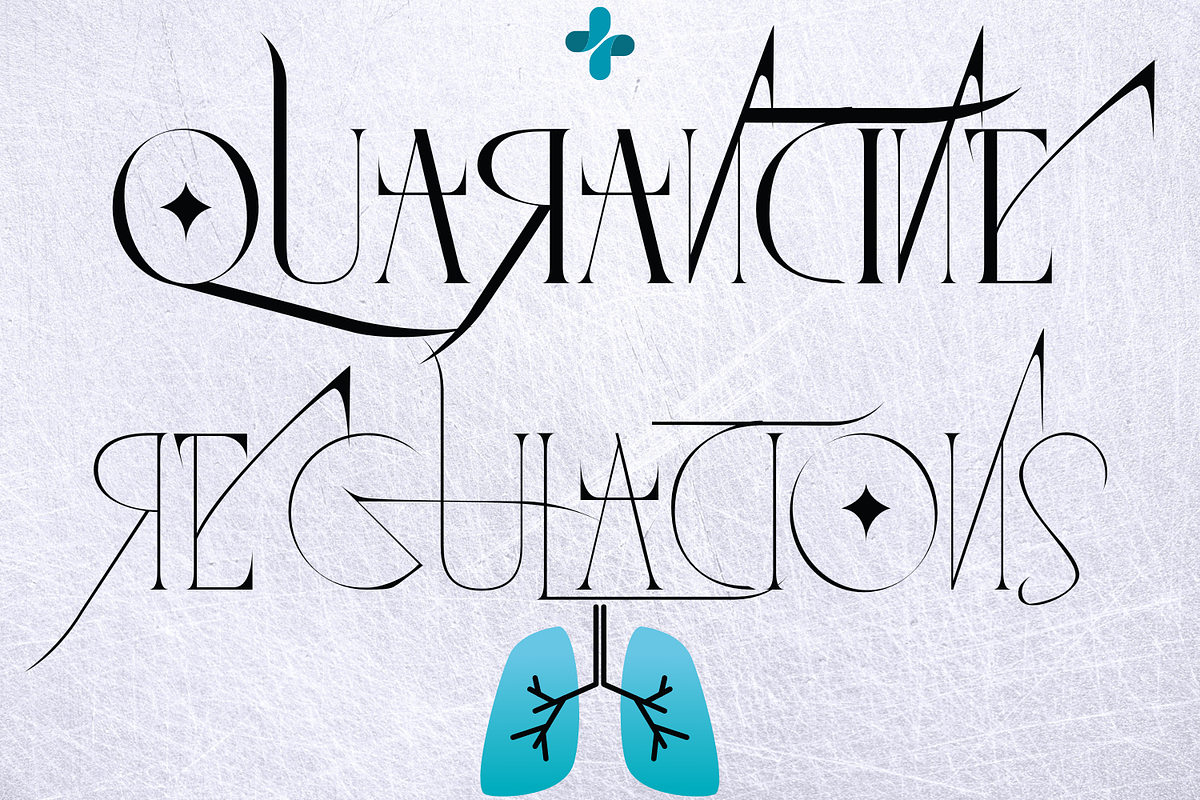 QUARANTINE REGULATIONS FONT, a Serif Font by 177Studio (Photo 1 of 7)