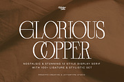 Glorious Copper Family, a Serif Font by Lettertype Studio (Thumbnail 1 of 20)
