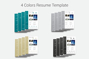 Resume/CV Template 4 Pack, a Resume Template by Rystudio (Thumbnail 5 of 5)