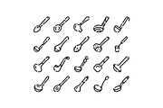 Kitchen utensil icons set for, an Object Graphic by pikepicture (Thumbnail 1 of 3)