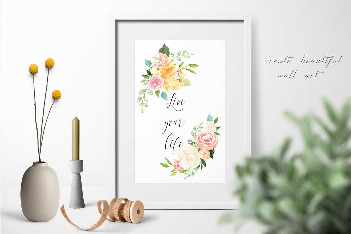 Watercolor Floral Set - Charming, an Illustration by Pixavics (Photo 6 of 9)