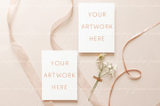 Card Mockup 5x7 Invitation Mockup, a Print Template by BirdieFrames (Thumbnail 2 of 4)