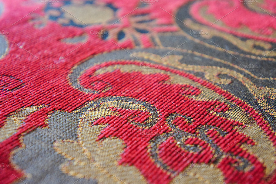 Red Damask 1 Stock Photo Containing Rug And Persian
