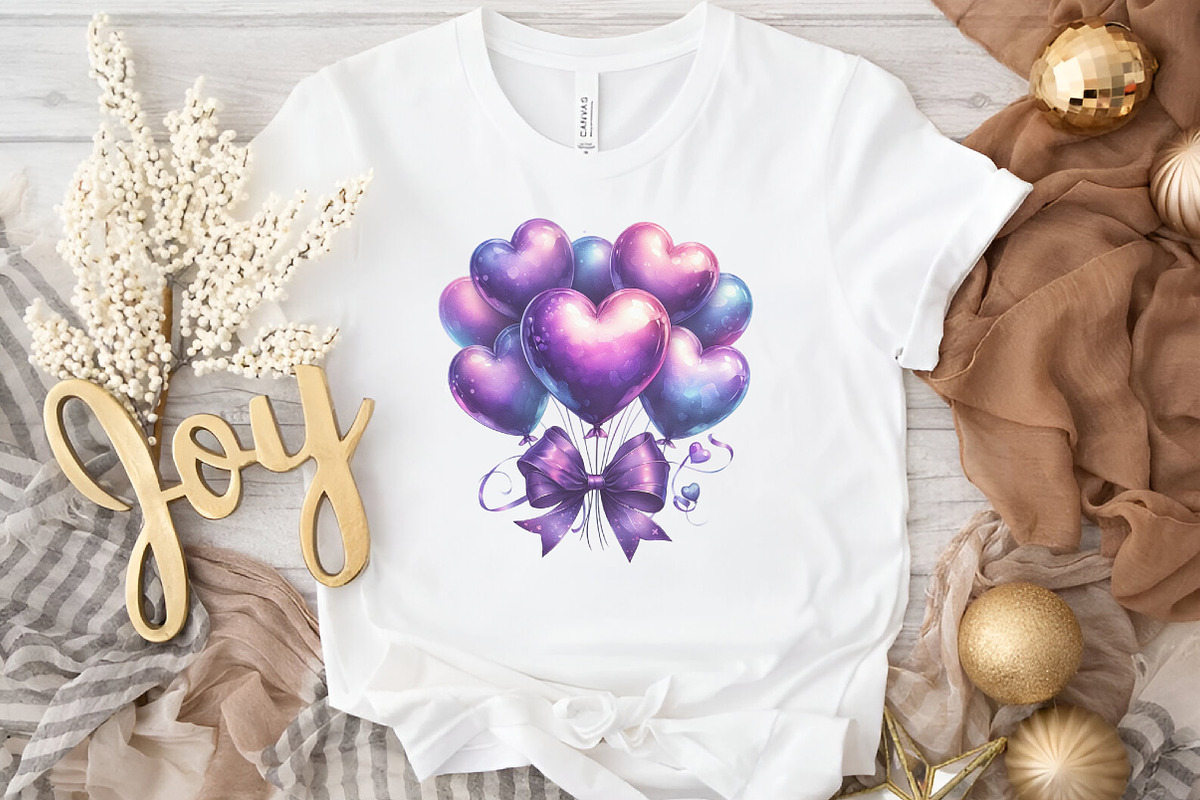 valentine's day balloons Clipart, an Illustration by DreamArtGraphic (Photo 4 of 6)
