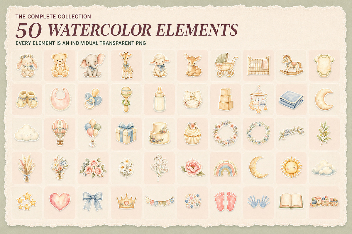 Tender Beginnings Baby Clipart, an Object Graphic by KamimiArt (Photo 2 of 8)