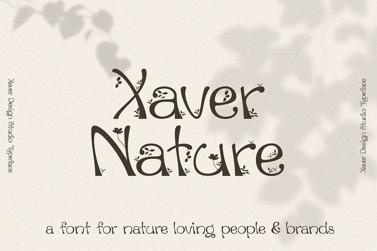 Xaver Nature Font, a Sans Serif Font by Xaver DesignStudio (Photo 1 of 12)