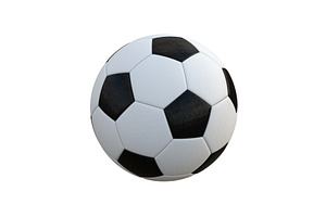 Football ball on isolated background