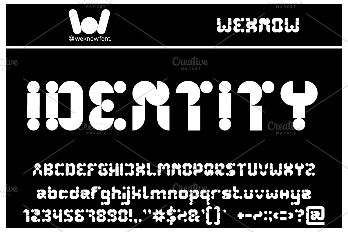 logotype Alphabet font, a Font by weknow (Photo 2 of 5)