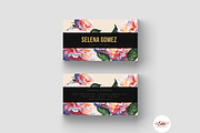 Elegant floral Business Card, a Business Card Template by Emaholic Template (Thumbnail 3 of 4)