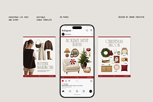 40 Christmas LTK & Instagram Canva, a Social Media Template by Amaré Creative