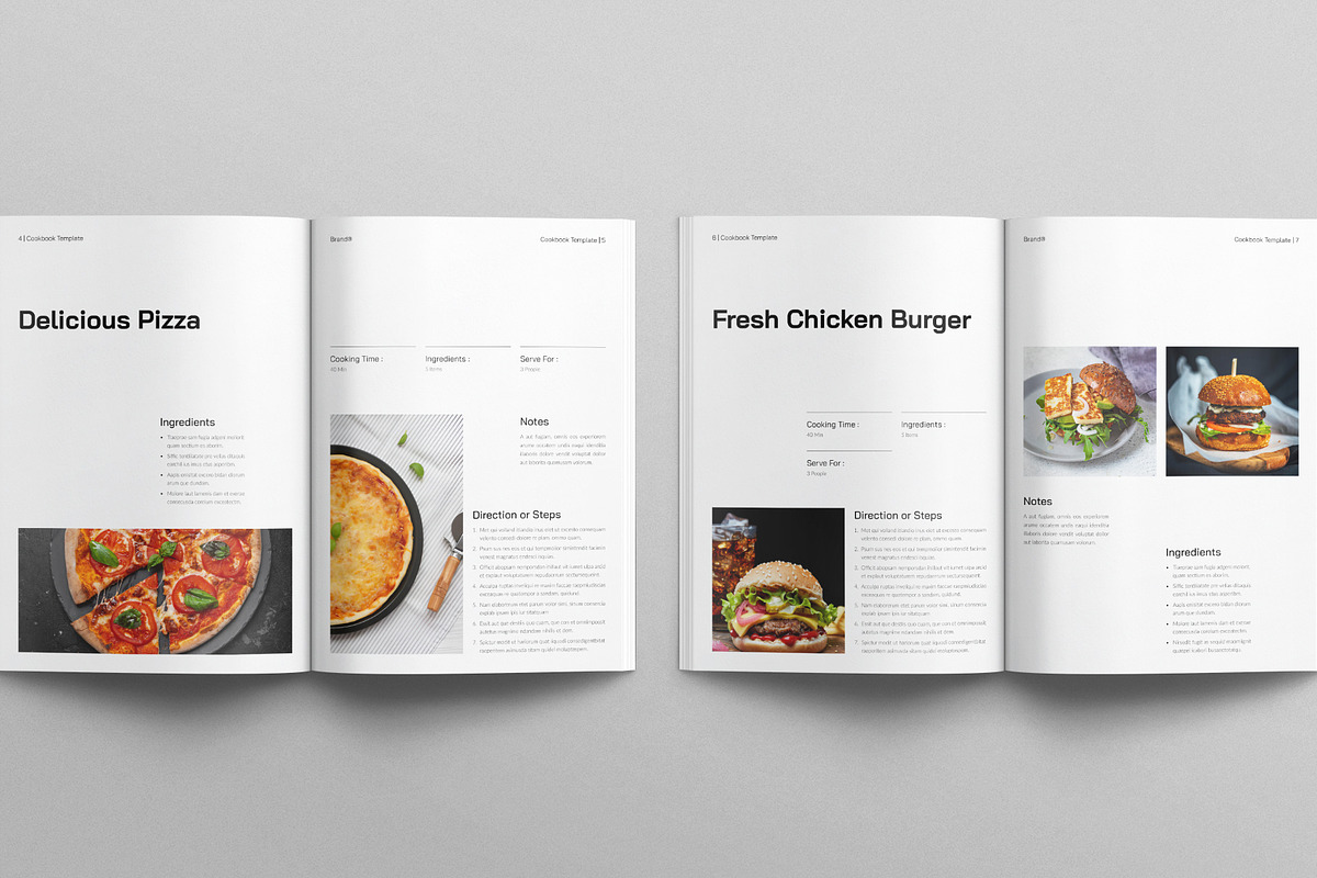 Cookbook Template, a Brochure Template by E-Type (Photo 3 of 7)