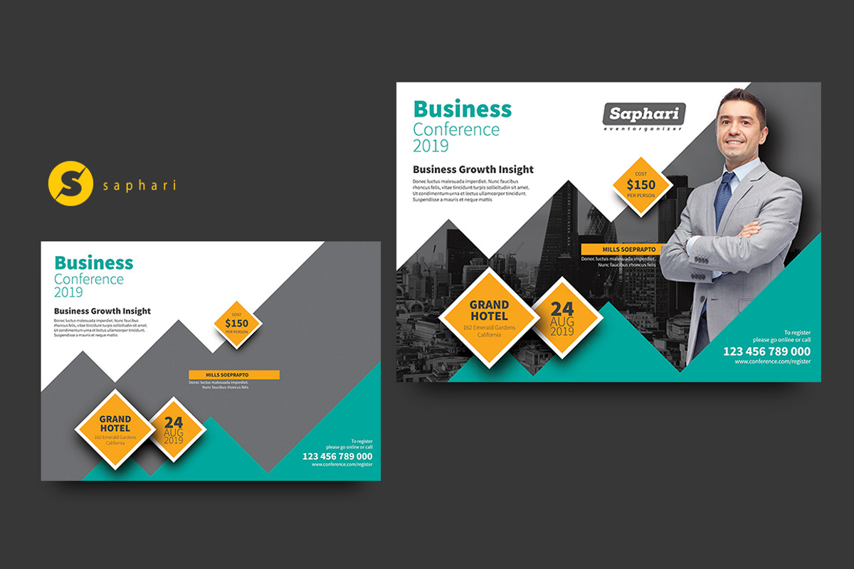 Business Conference Flyer, a Flyer Template by Saphari (Photo 2 of 3)