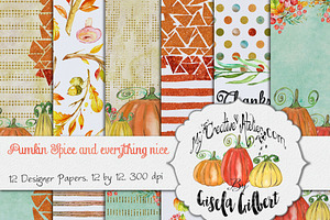 Thanksgiving Digital Paper.