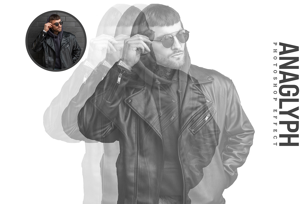 Anaglyph Photoshop Effect, an Action Add-On by S Graphic Studio (Photo 1 of 3)