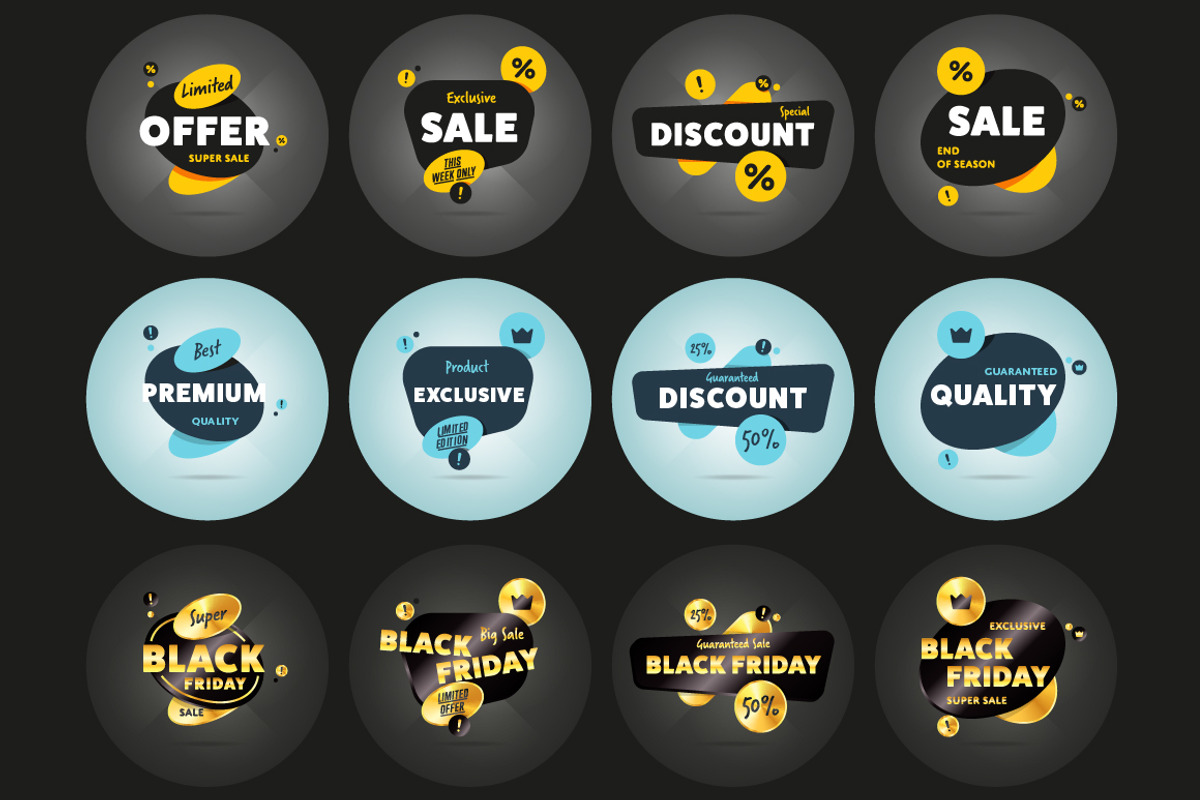 Sale banner and Discount tag kit, a Templates & Theme by Alfazet Chronicles (Photo 11 of 11)