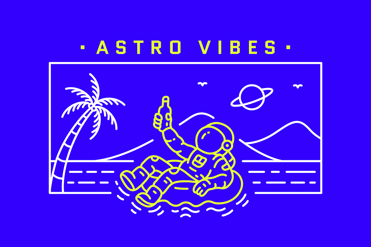 Astro Vibes 2, a Seasonal Illustration by Mangustudio (Photo 1 of 3)