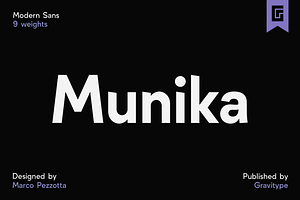 Munika - Modern Sans Serif Font
