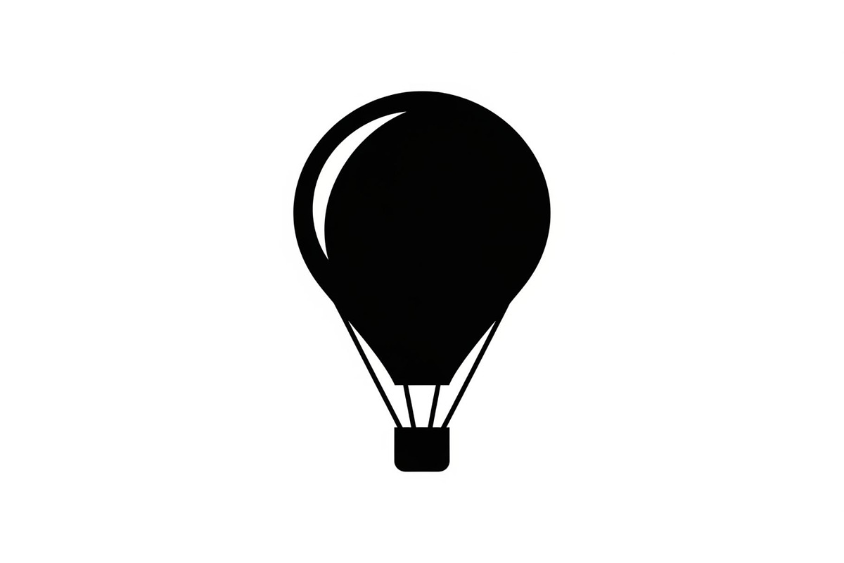 Hot Air Balloon Silhouette Bundle, an Illustration by Designer_Momina (Photo 41 of 51)